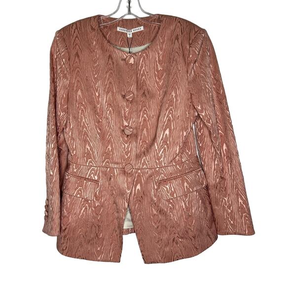 Veronica Beard Eris Women's Textured Blazer Suit Jacket Blush Pink Size 8 NEW - Picture 1 of 13